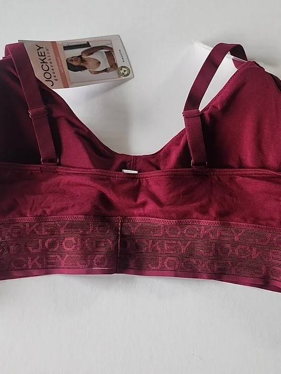 Jockey Soft Touch Lace Band Bralette, XL - Picture 6 of 8